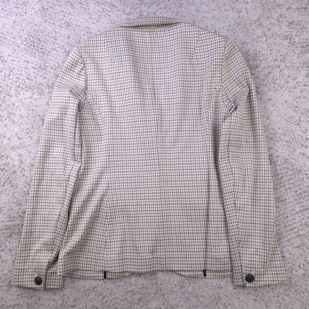 Rag & Bone Blazer Womens Size 8 Houndstooth Jacket Button Coat Beige - Picture 2 of 13